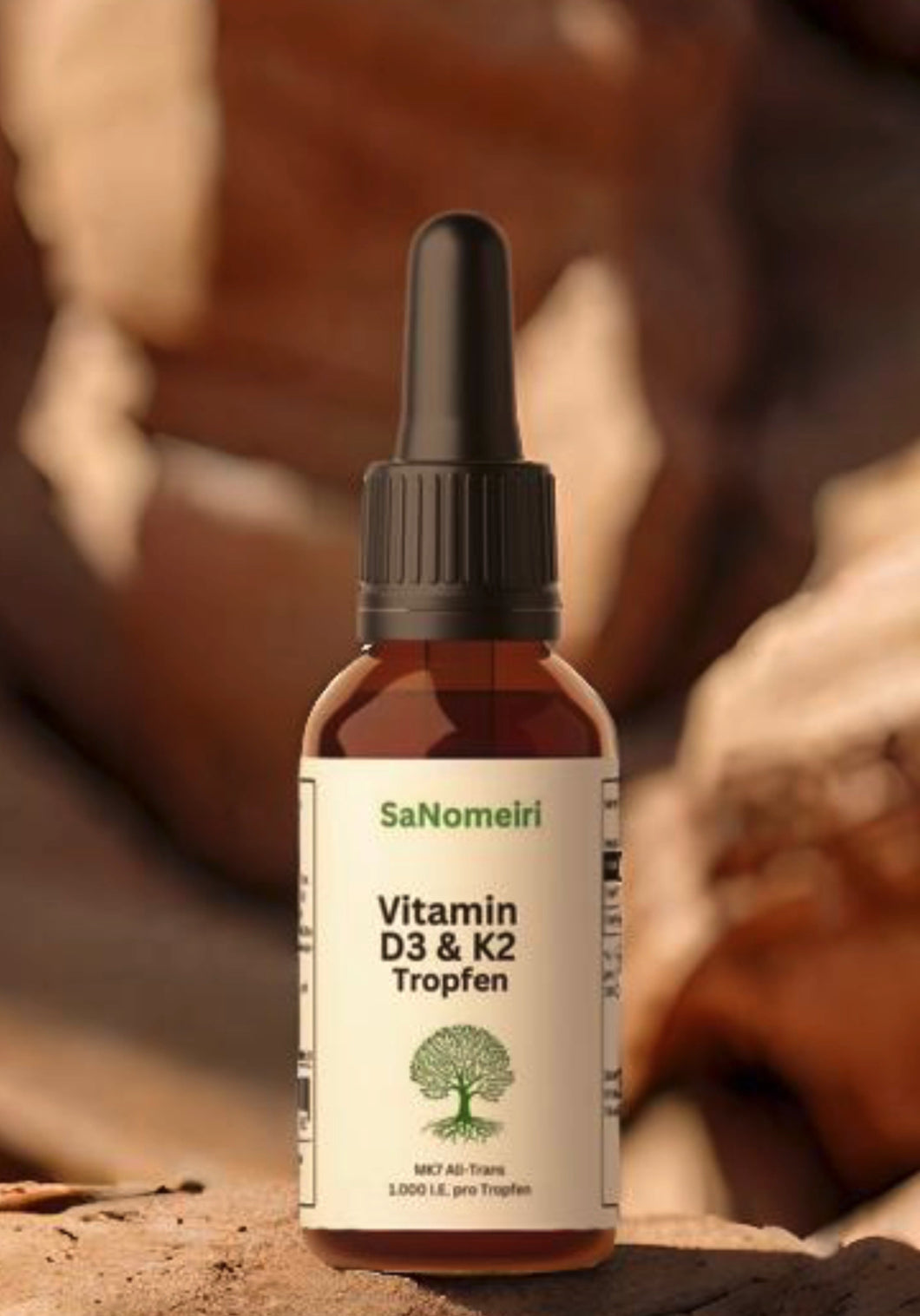 Sanomeiri - Vitamin D3 + K2 - 1.700 Tropfen (1.000 I.E.)